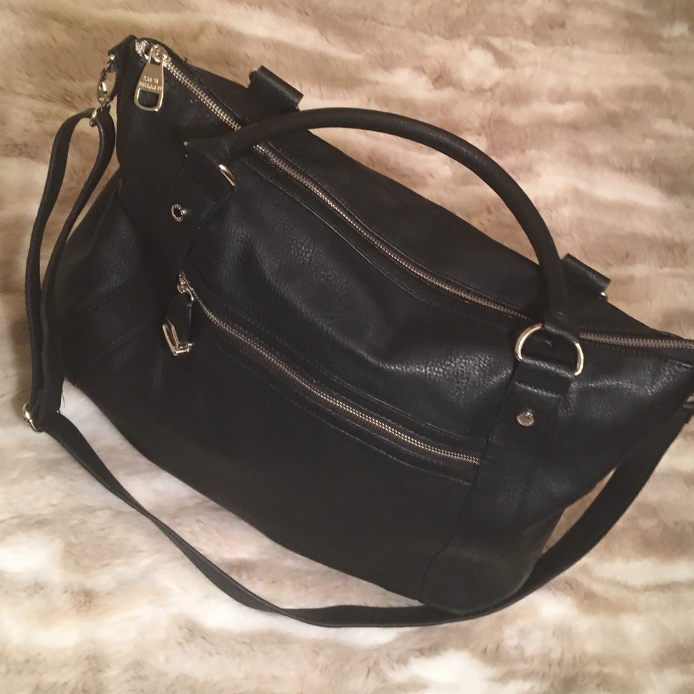 Large Black Steve Madden Tote Bag